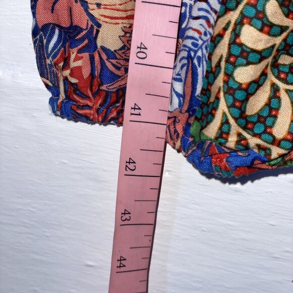 Coline Boho Patchwork Drop Crotch Harem Pants Free Size Colorful Festival 90s Y2 - Picture 9 of 9